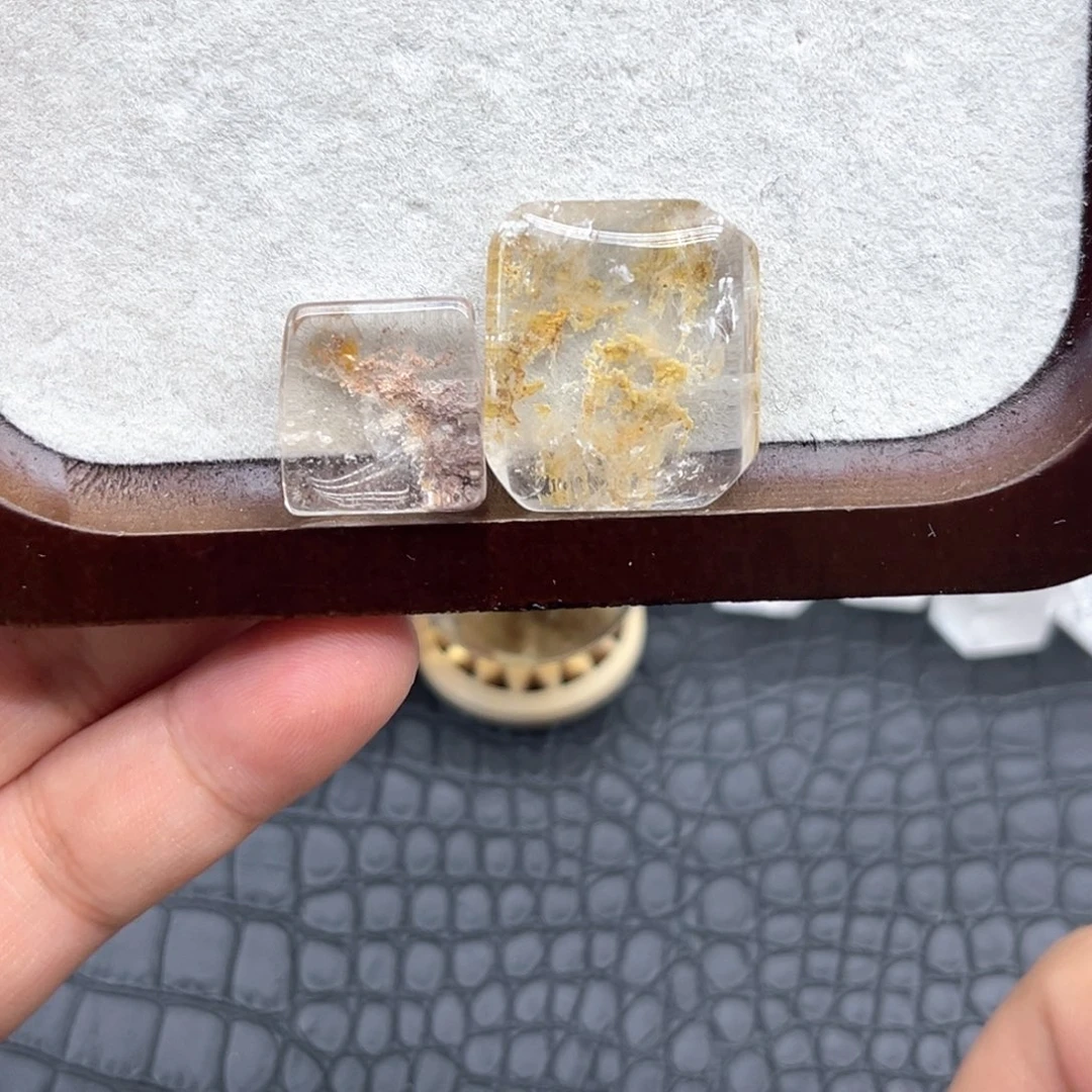 水晶未镶嵌珠宝半成品12 幽灵方牌