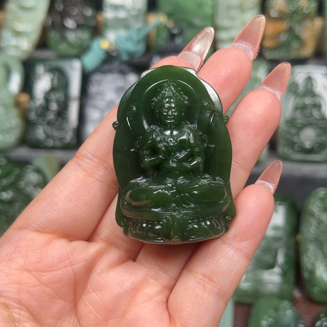 和田玉挂件未镶嵌观*海