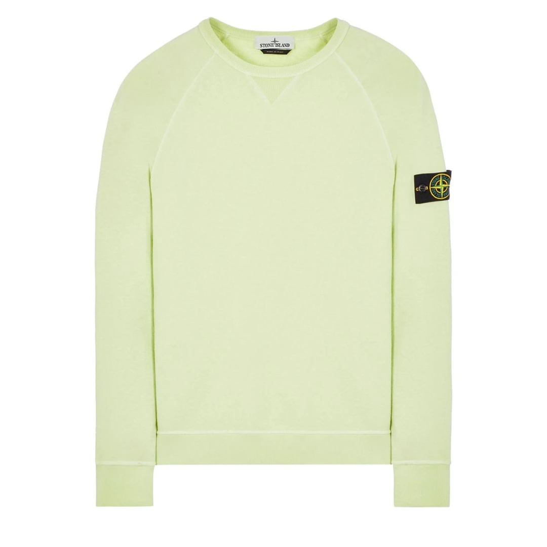 【大码特价】Stone Island石头岛 针织圆领卫衣 浅绿色 男女同款