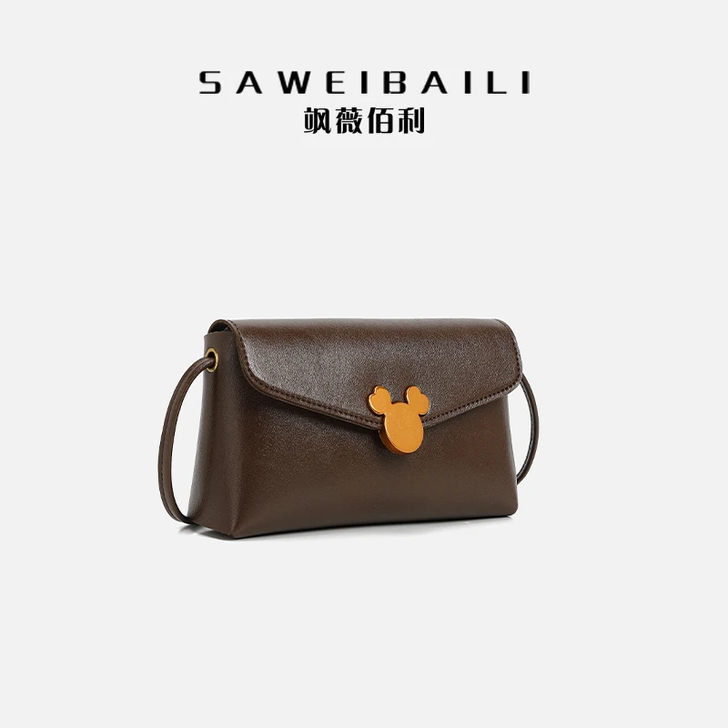 【琪总专属】卡通头咖啡色经典时尚小方包-60245-2