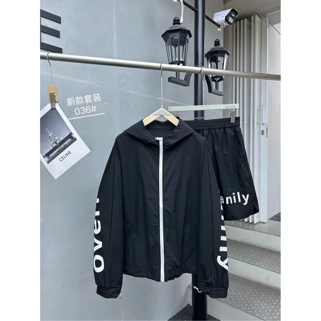 895 素劲2  潮牌时尚男女同款大字母休闲套装 TZZ036 CK JD