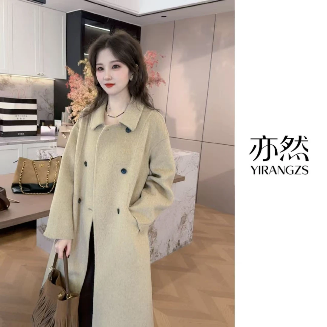 【亦然专属】伊迪卡双面羊毛大衣宽松气质韩系秋冬小个子双面呢外套
