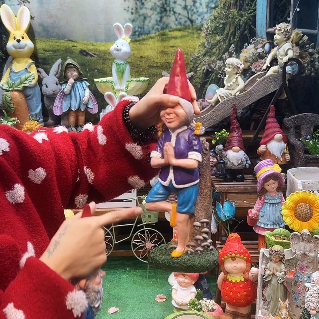 花园摆件红红火火