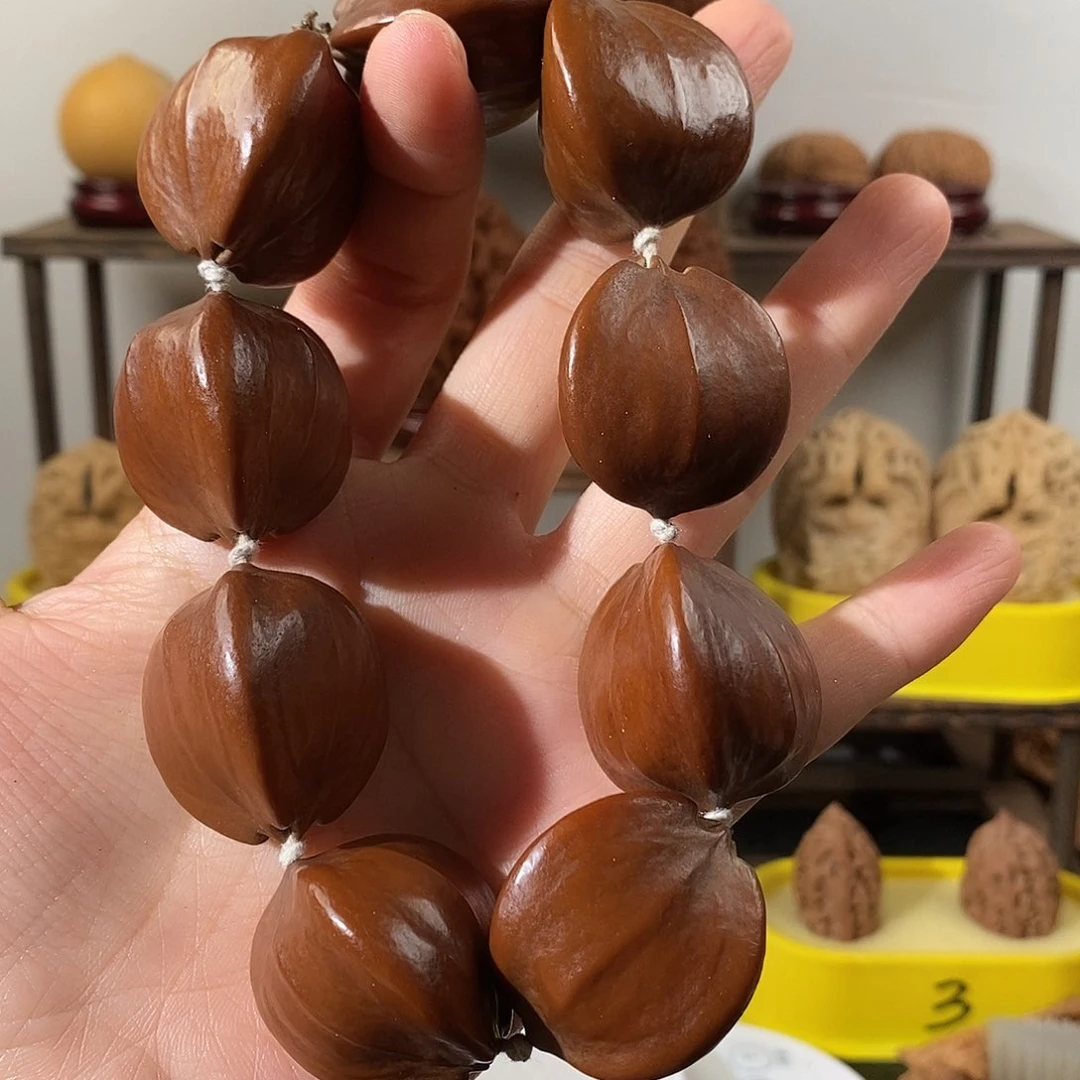 把件文玩核桃橄榄核手持9颗28