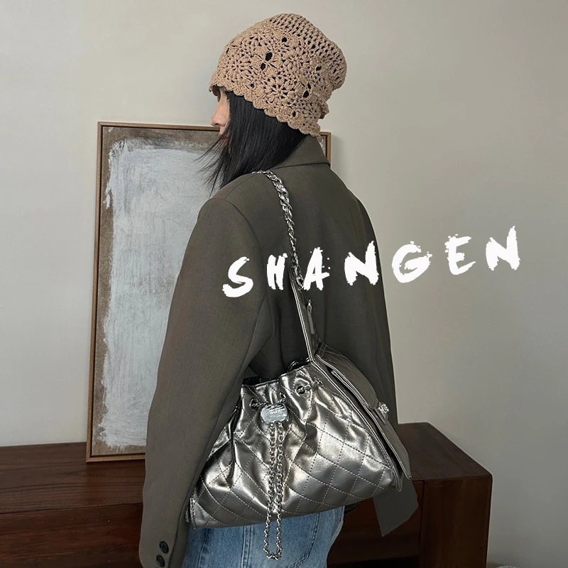 【尚恩CC】SK-92508-枪色-30*13*32轻奢时尚女士新款手提单肩斜挎包