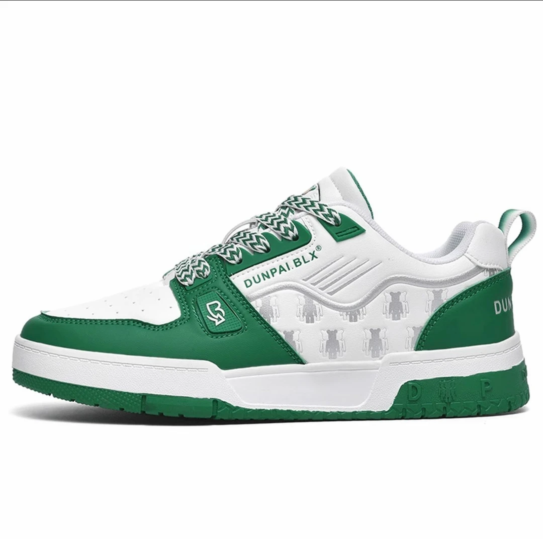 【SJ1】新款皮面男女同款板鞋休闲平板鞋1308