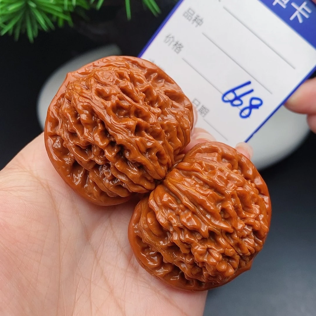 文玩核桃把件44四座楼668