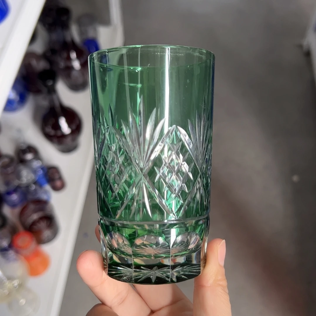 水晶玻璃高脚款微瑕一个