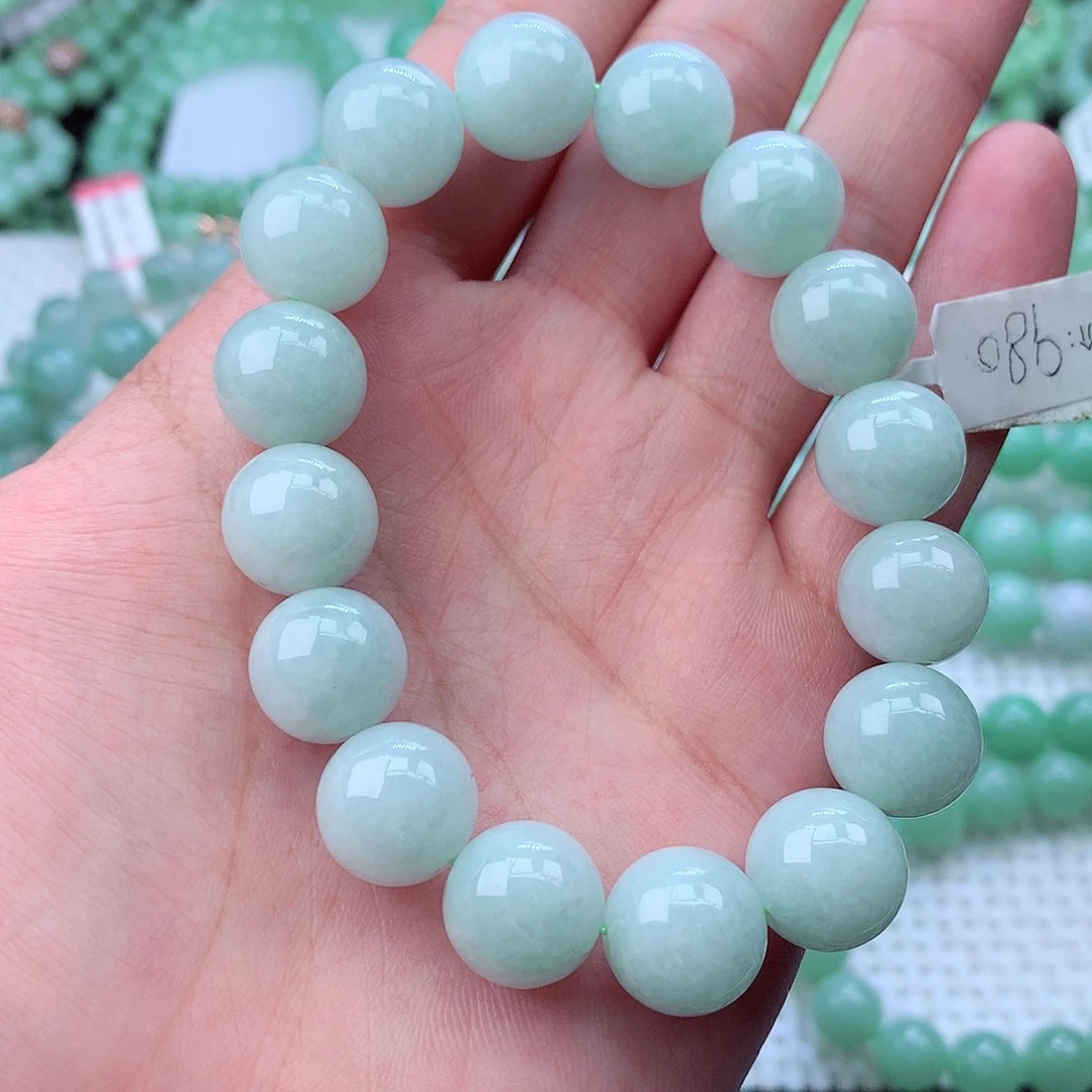 翡翠未镶嵌毛衣链卡13