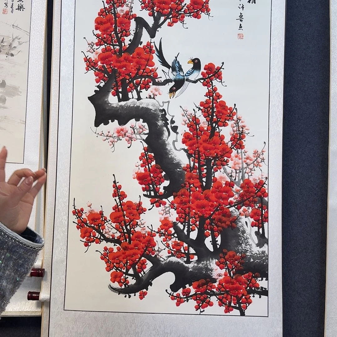 纯手绘国画作品好看四尺