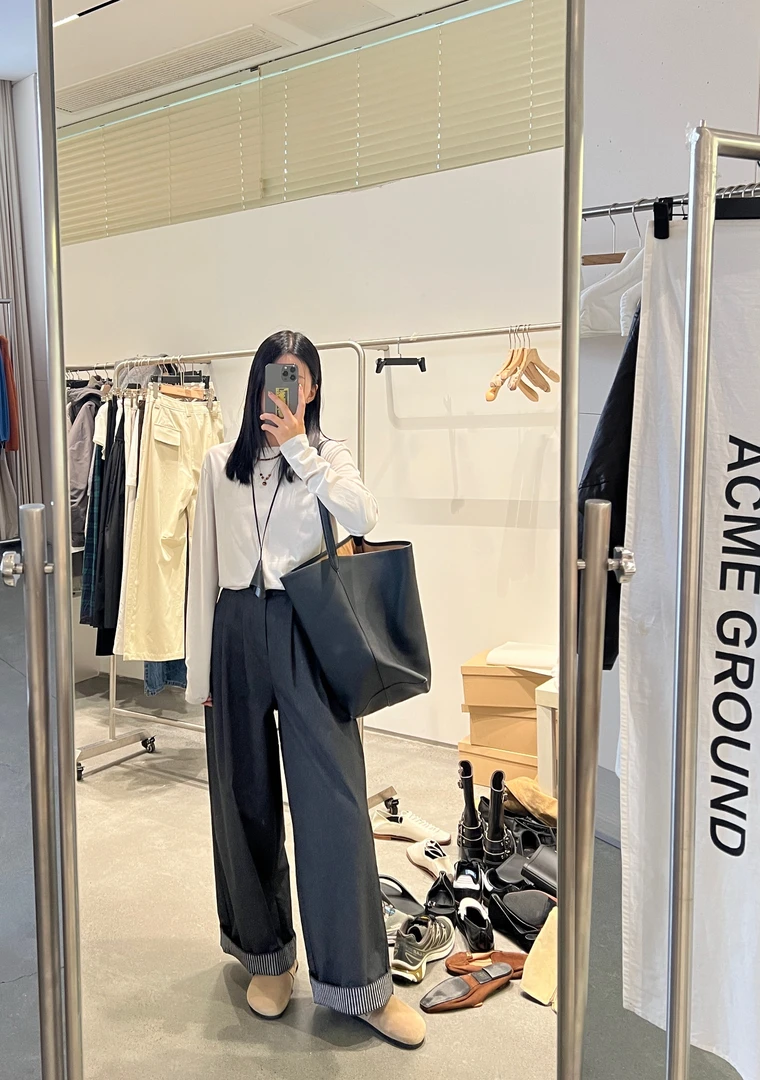 【素简】秋冬新款基础百搭圆领纯色显瘦磨毛长袖休闲T恤上衣03380