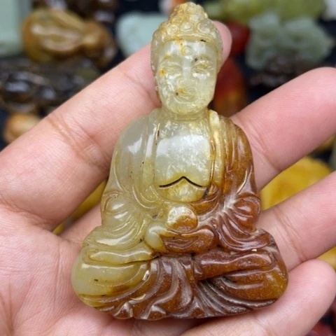 蛇纹石玉未镶嵌颈饰46