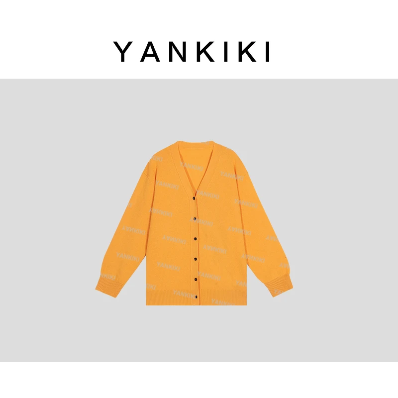 全羊毛橘子毛衣开衫  YANKIKI 2025春季新款new