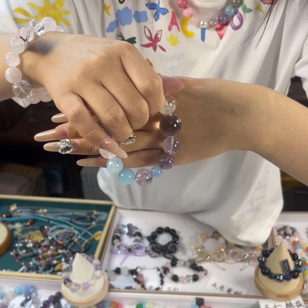 水晶手链银S925镶嵌