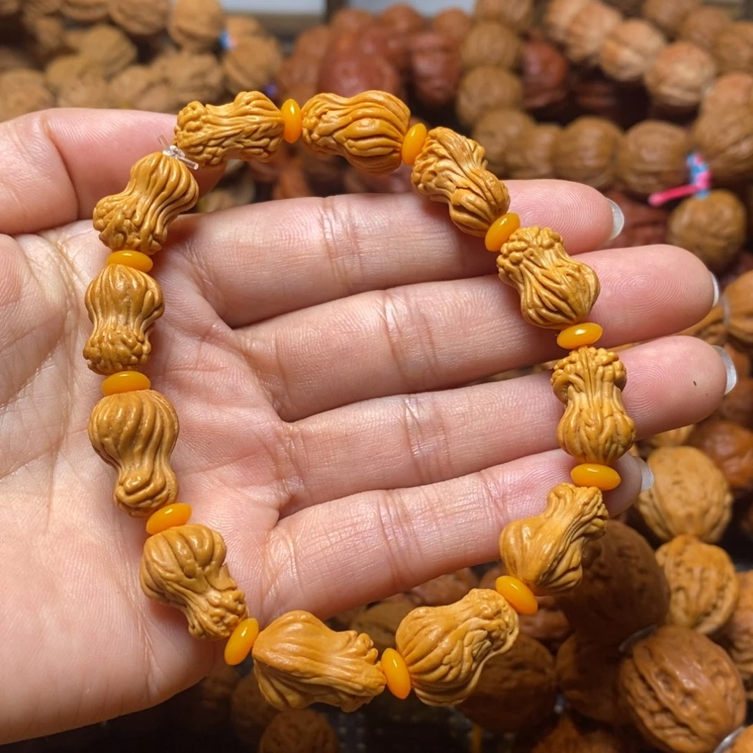 ¹***⁰文玩核桃手串龙纹核桃花生手串