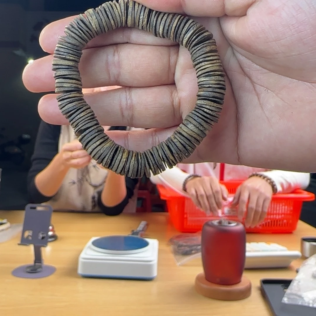 手串沉香棋楠沉水片珠10mm14克多样性发一SY-004