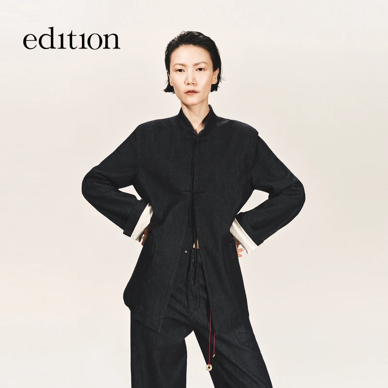 edition × SAMUEL GUI YANG联名系列丝棉牛仔夹克#EBE3JKT002