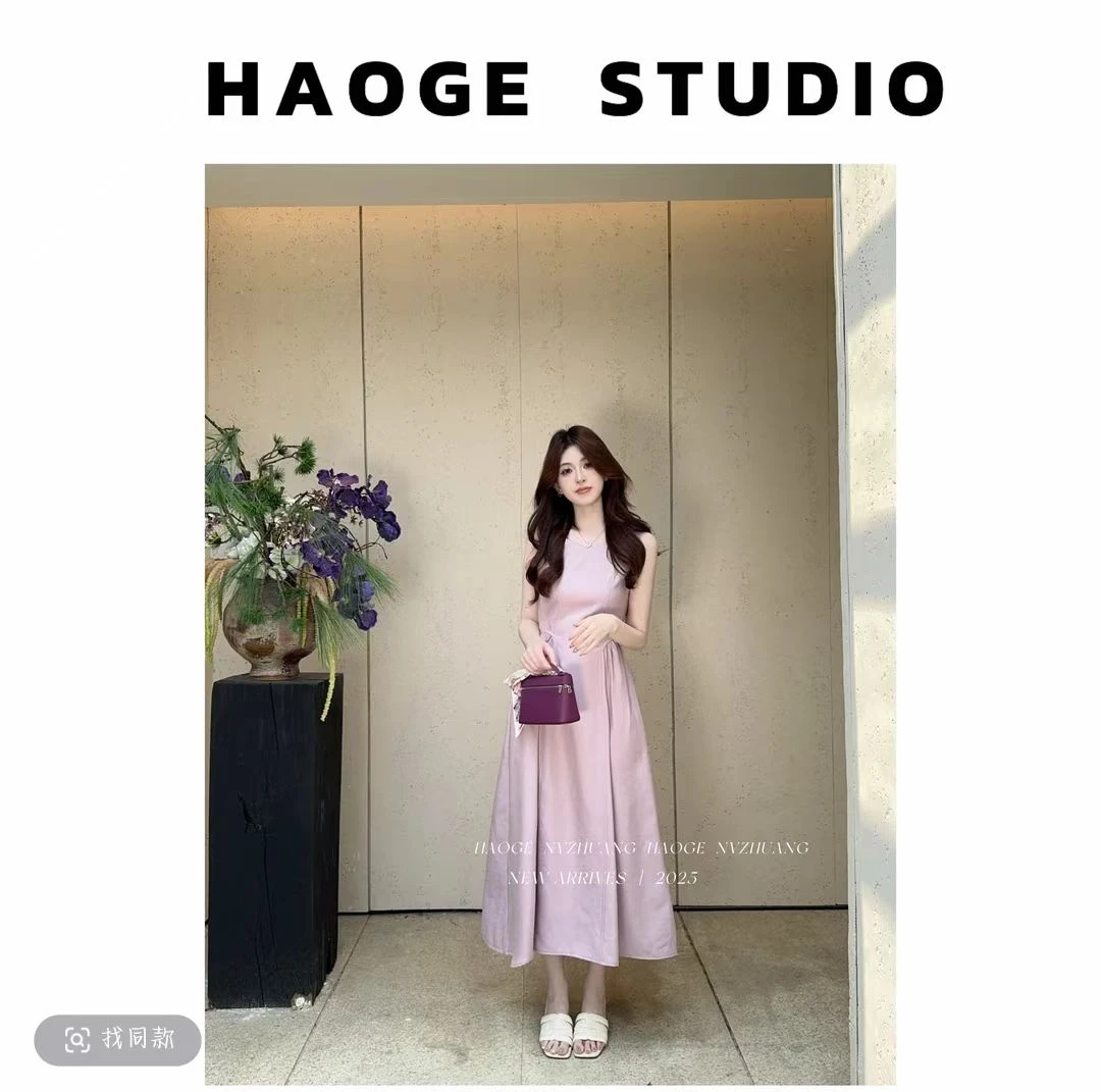 浩哥女装铭顺●桃之夭夭2.0.C5LYQ4919A连衣裙显瘦气质小众设计感