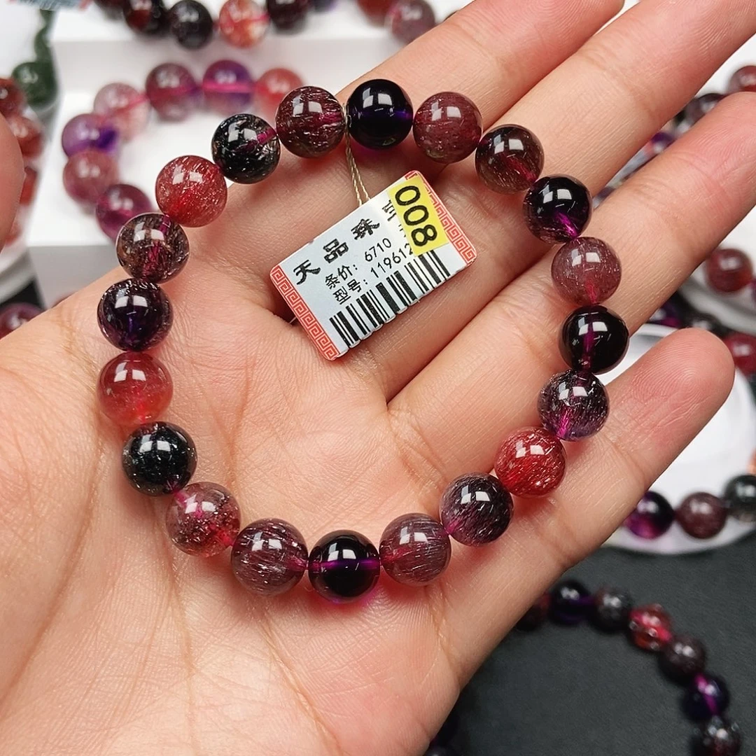 手链水晶未镶嵌黑加仑超七119612@