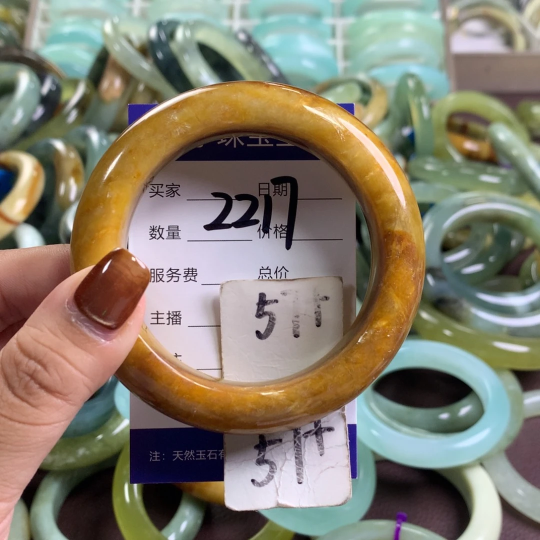 未镶嵌蛇纹石玉手镯2217