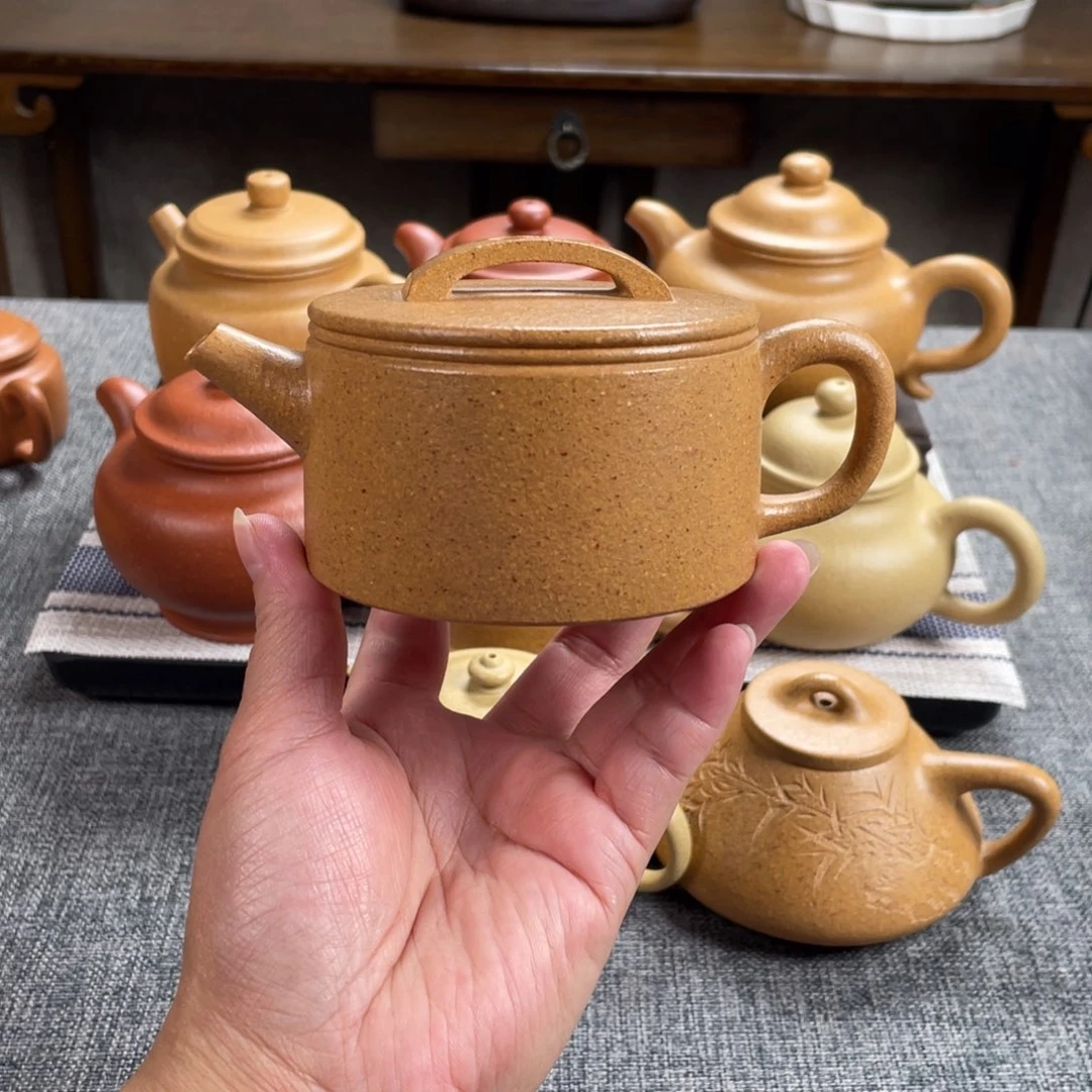 茶壶紫砂黄金段汉瓦全手30目200