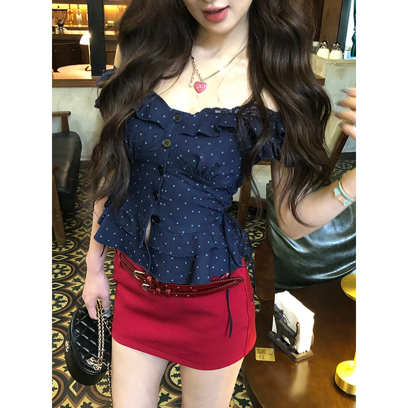 【12YE】红色百搭细腰带 S1047