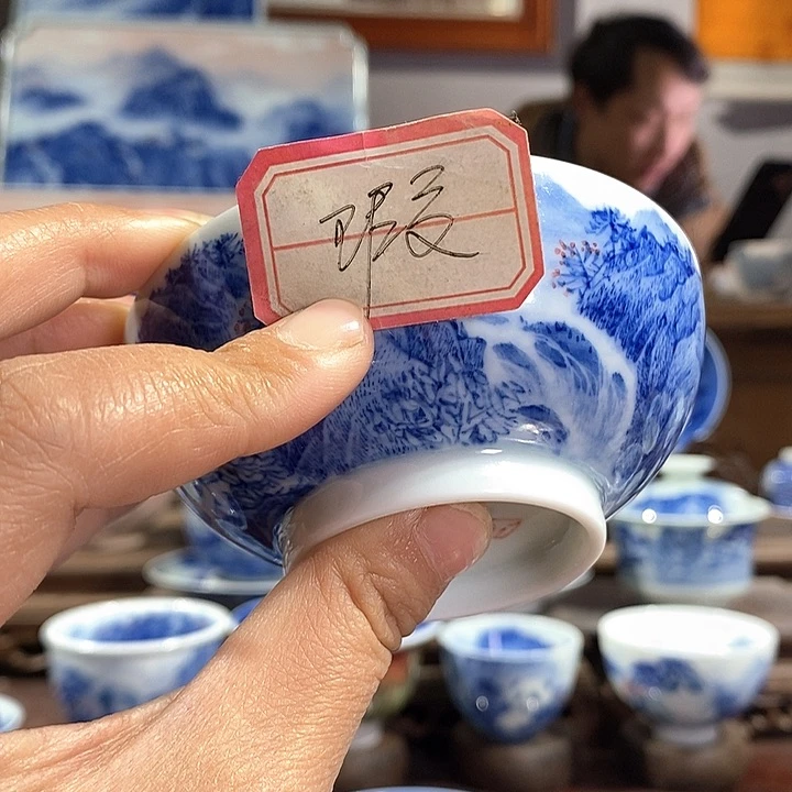 杯鲁*板景德镇手工手绘陶瓷，高亮兴老师作品