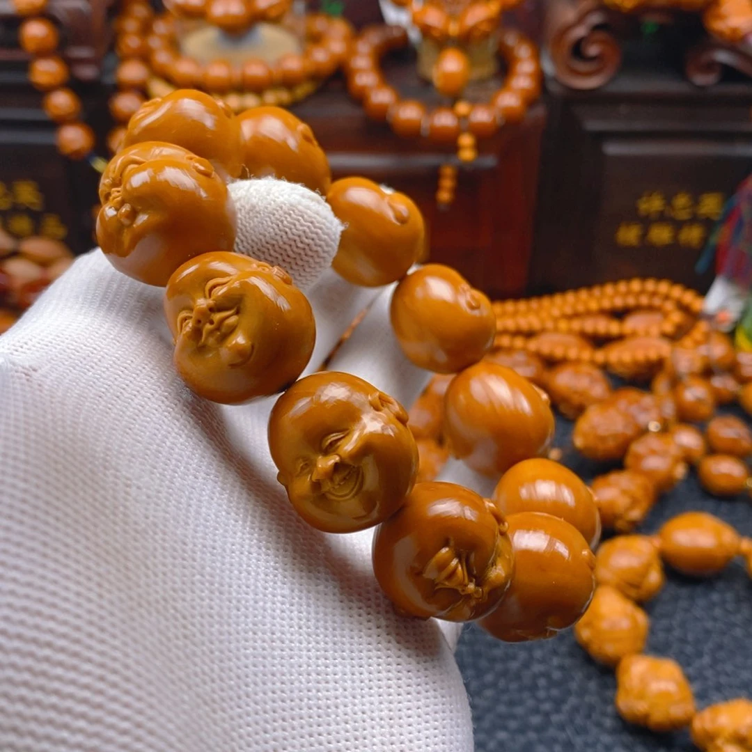 橄榄核手串/手链一青老师2.0×2.1人生百态铁核（不议价）