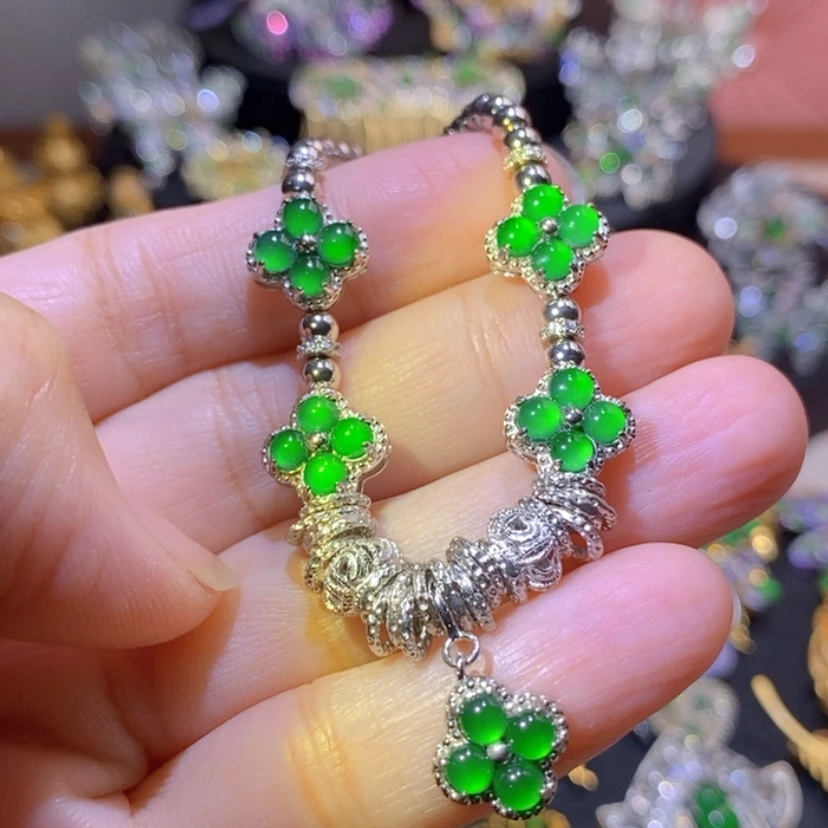 【闪购商品】银S925镶嵌挂件翡翠