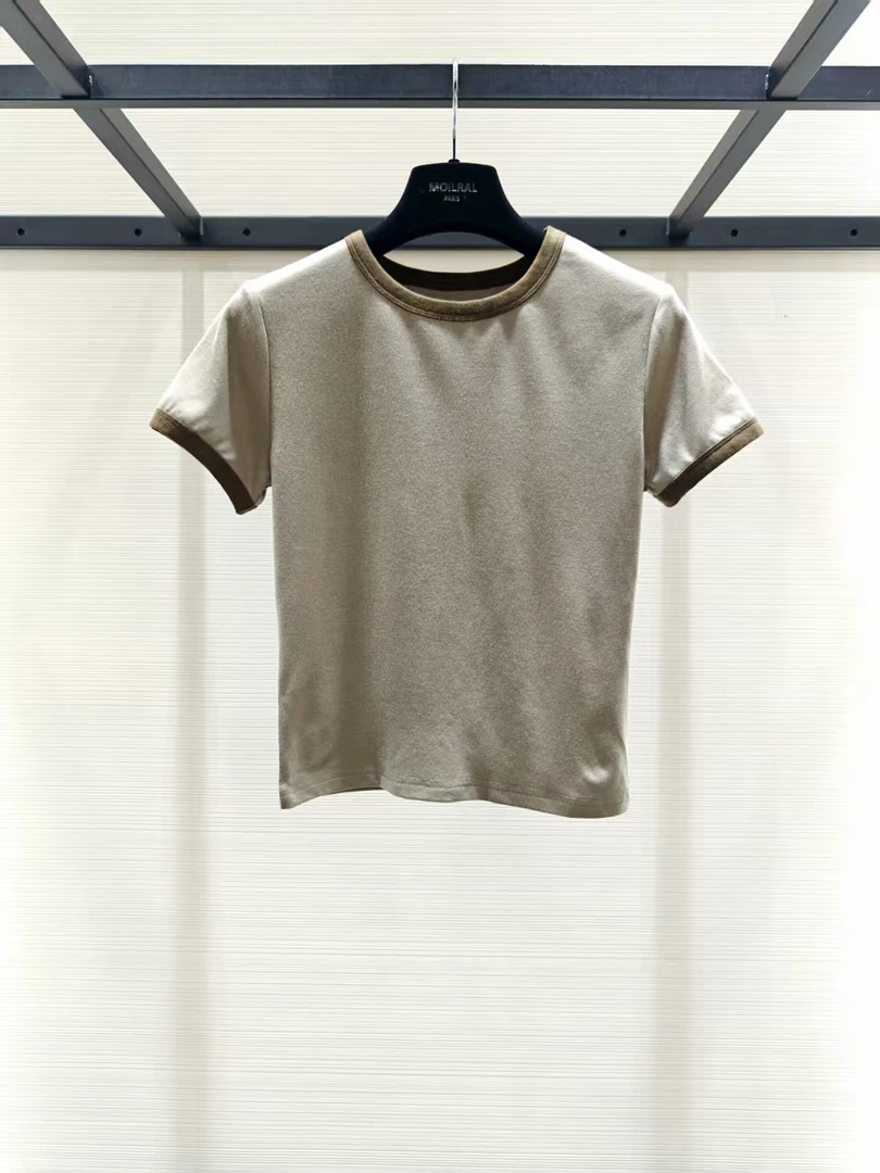 MO圆领撞色休闲百搭短袖T恤  XM2511718