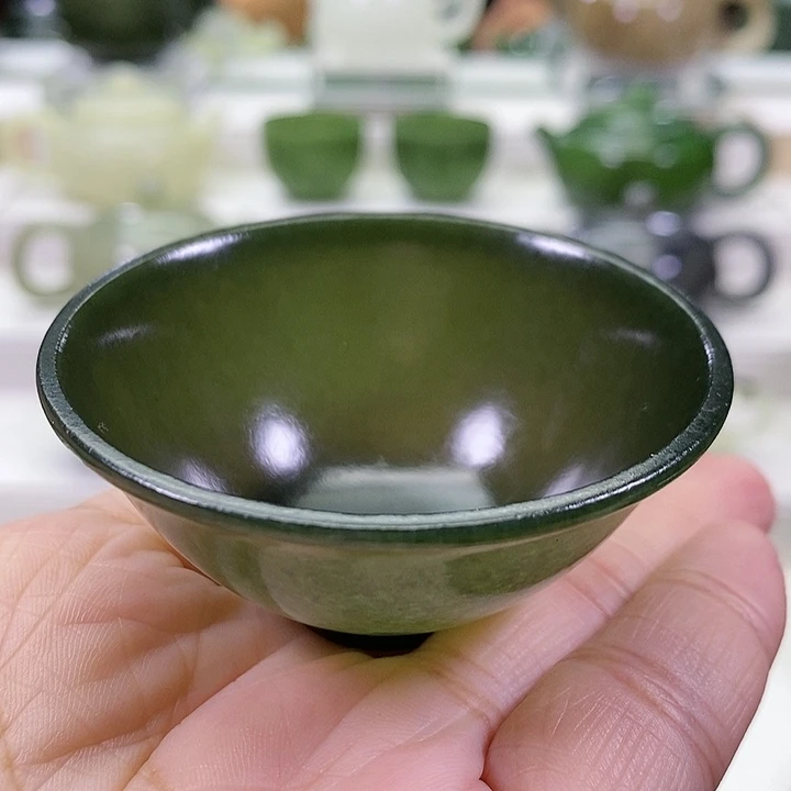 未镶嵌和田玉挂件茶杯40m l