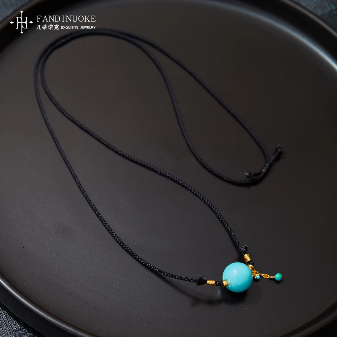 【加加专属】      18K绿松吊坠多样性发一#XYGD9990458-A