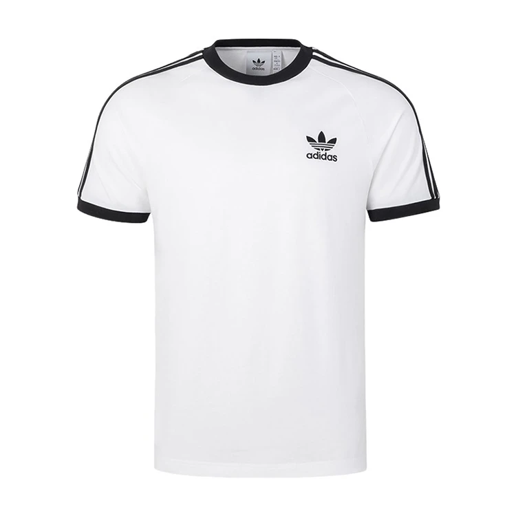 adidas/阿迪达斯阿迪经典三叶草白色男子圆领休闲短袖T恤KB2460