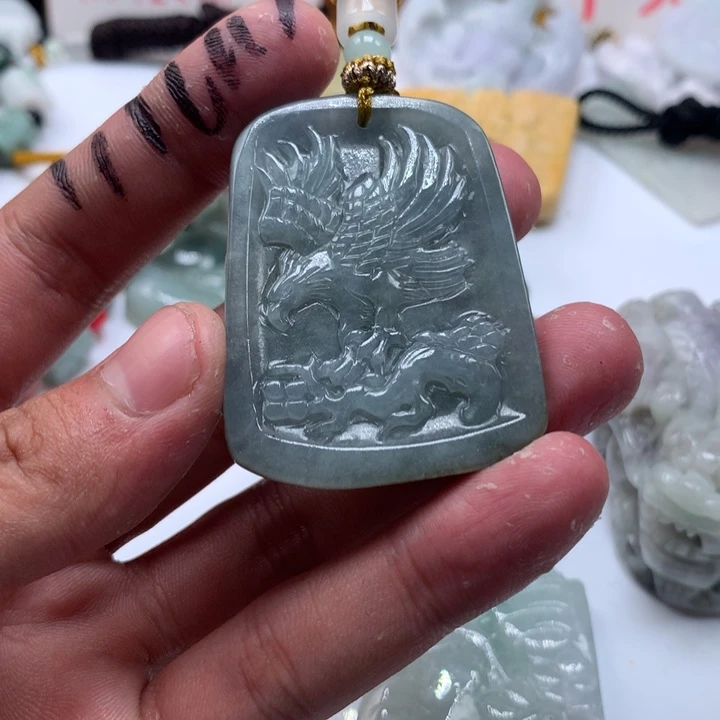 颈饰未镶嵌翡翠保真天然a货翡翠
