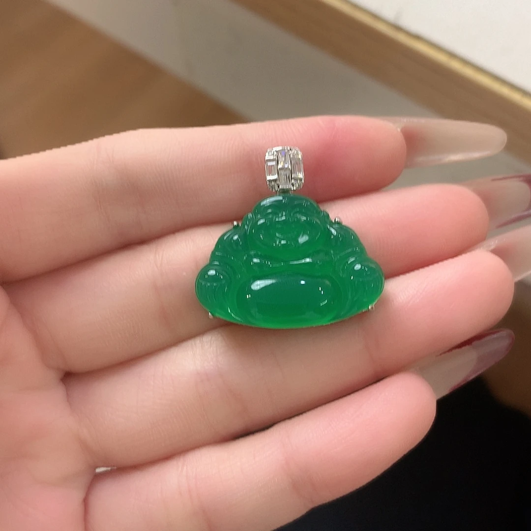 玛瑙/玉髓颈饰银S925镶嵌志****儿