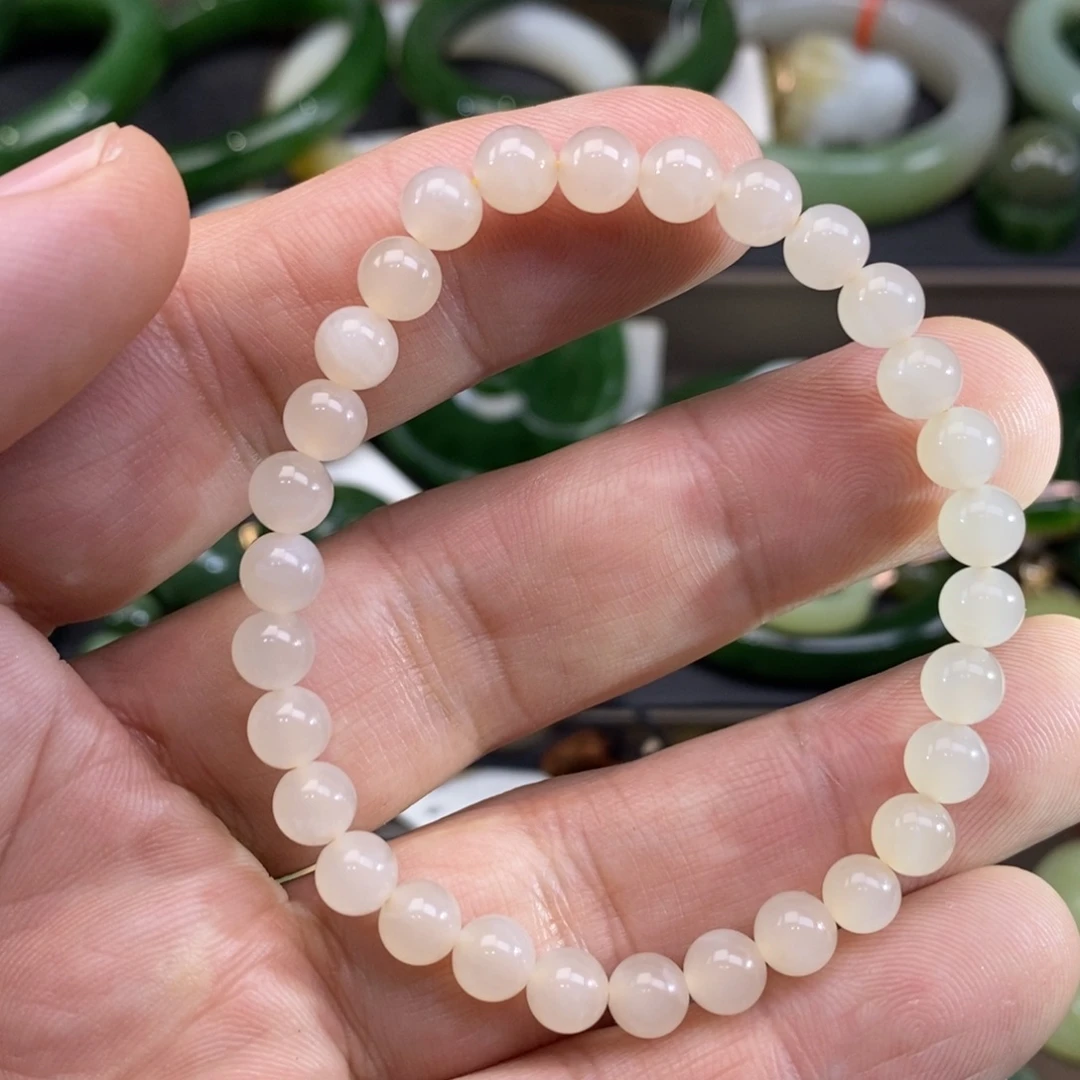 和田玉未镶嵌手链