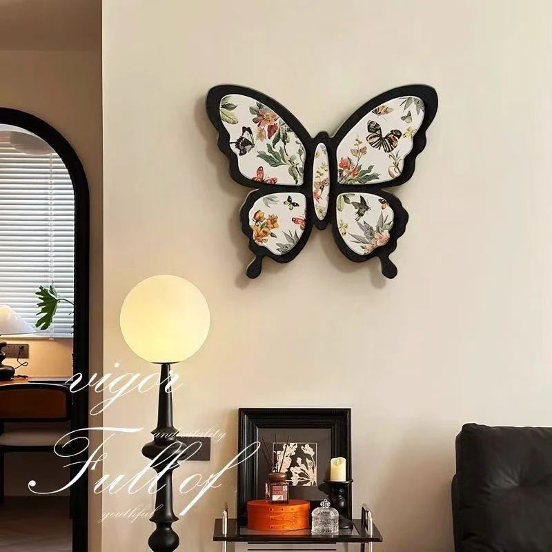 D194法式客厅装饰画餐厅挂画高级感蝴蝶沙发背景墙福利-10