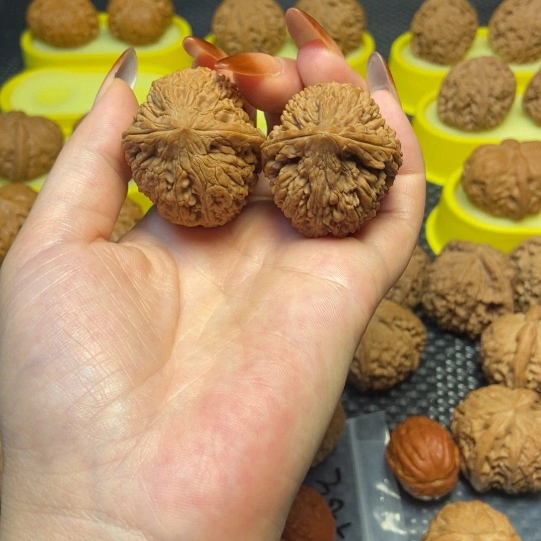 吊坠文玩核桃大蒜头35全品白茬