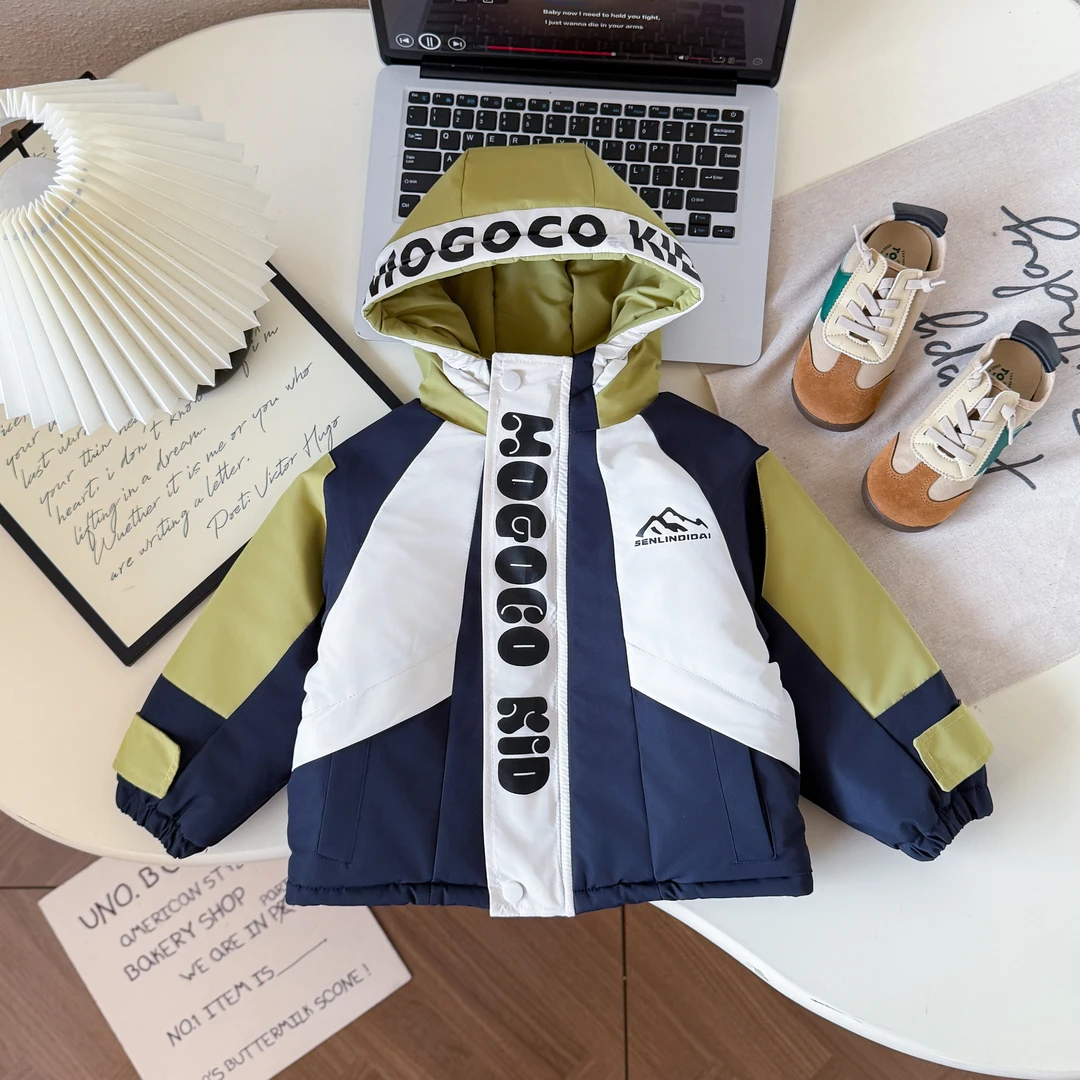 【登山派克服】儿童兔毛绒加绒加厚防风防水保暖冬装男童休闲外套