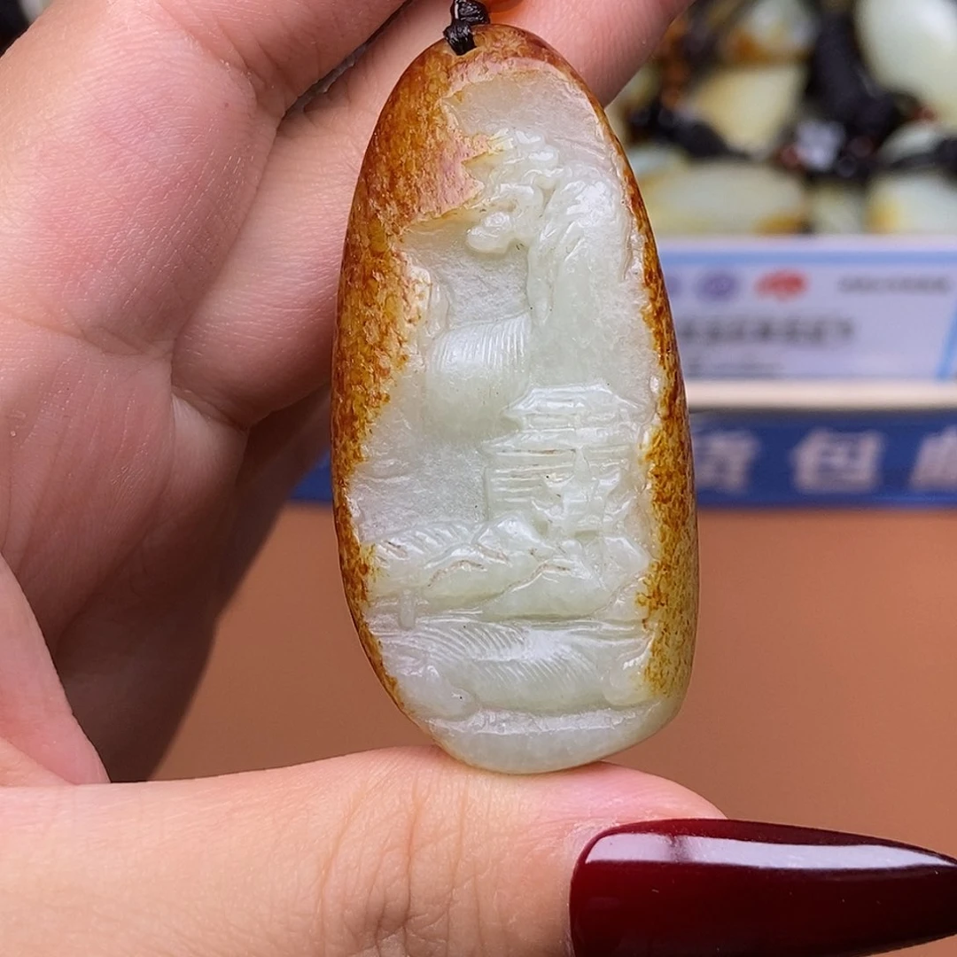 和田玉未镶嵌颈饰