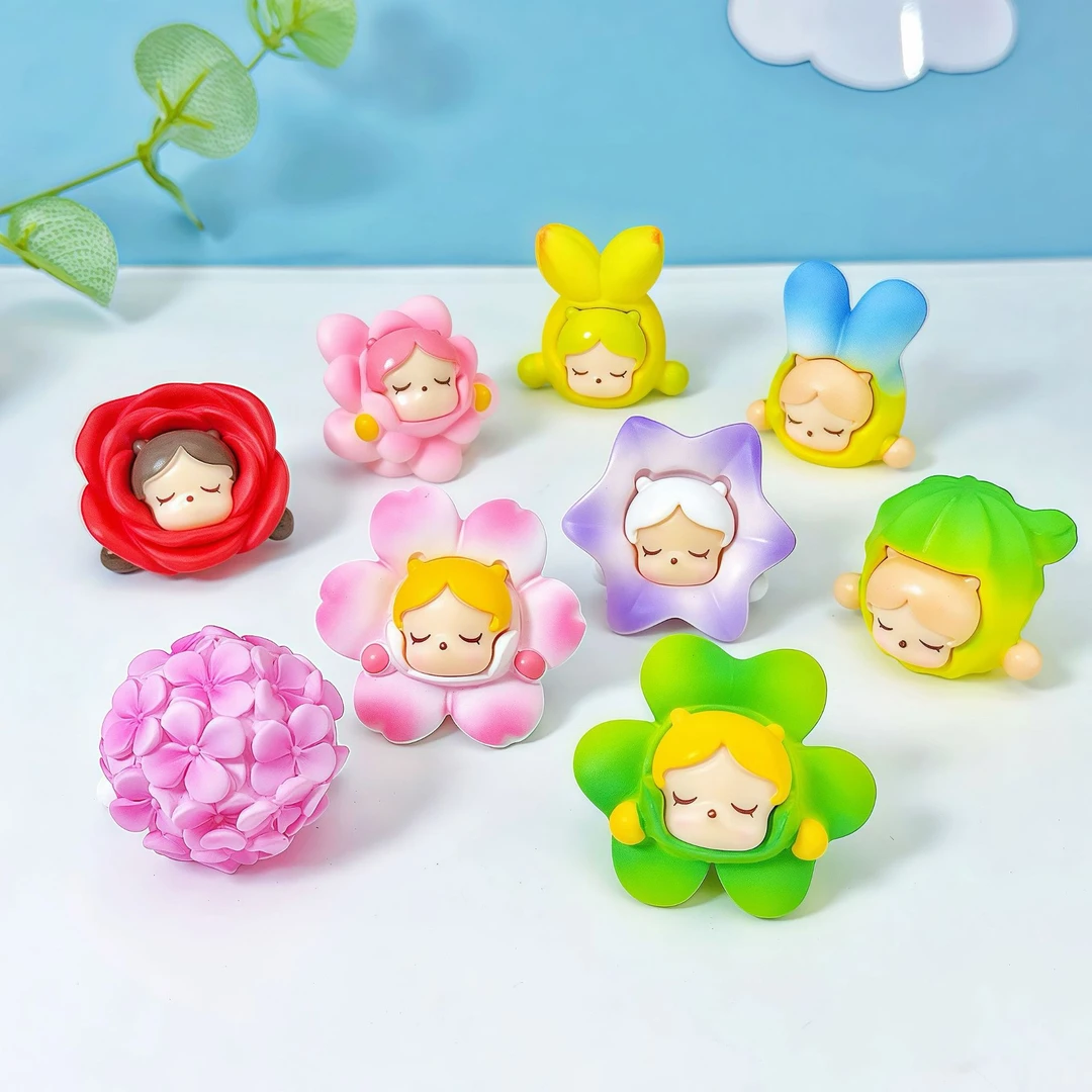 彩色泡泡花朵女孩创意DIY摆件【许愿+对对碰+九宫格】16-1