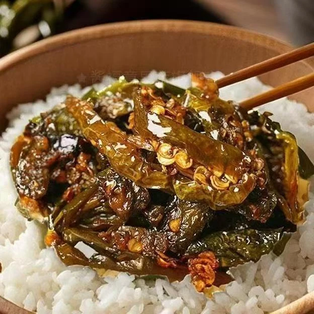 老坛晒辣椒下饭菜罐装湖南正宗特产下饭菜爆款干辣椒开胃下饭菜