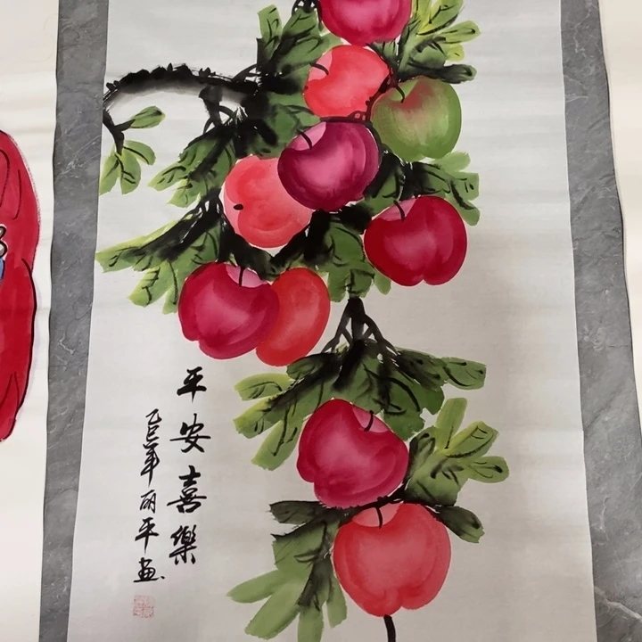 枕书斋画廊的直播间