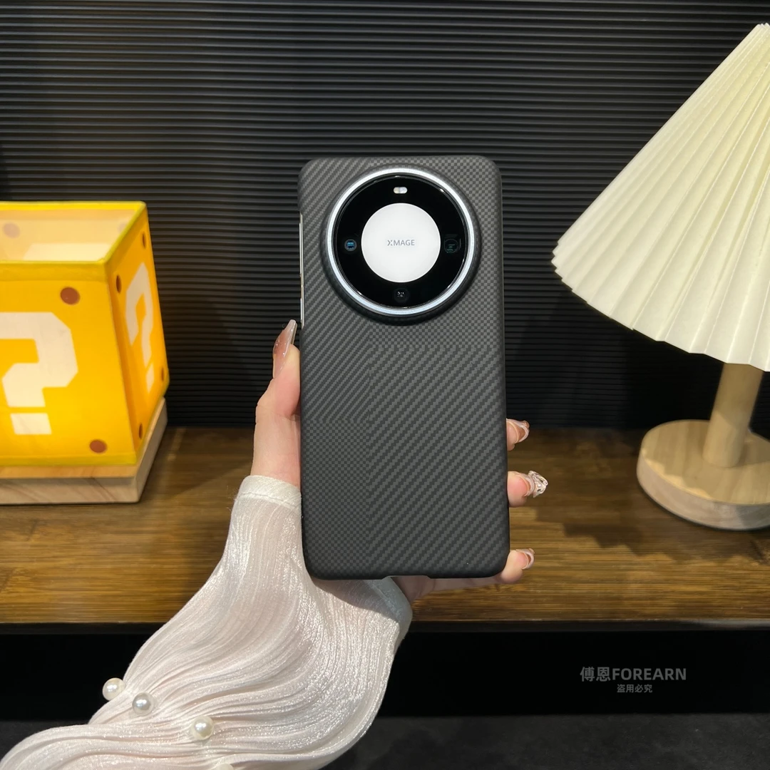 适用于华为mate60pro手机壳磁吸mate60rs非凡大师超薄壳凯夫拉纹