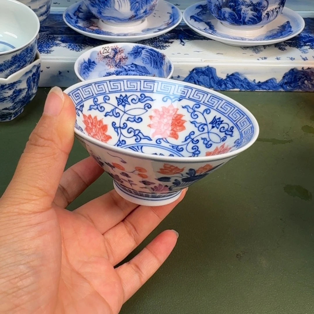 景德镇纯手绘茶具圆圆238