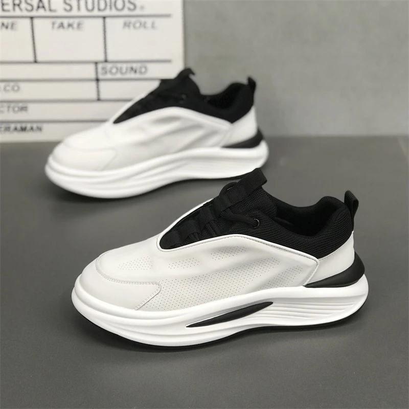 AB欧洲站男鞋2025春秋时尚运动休闲鞋百搭防滑潮牌厚底老爹鞋子男