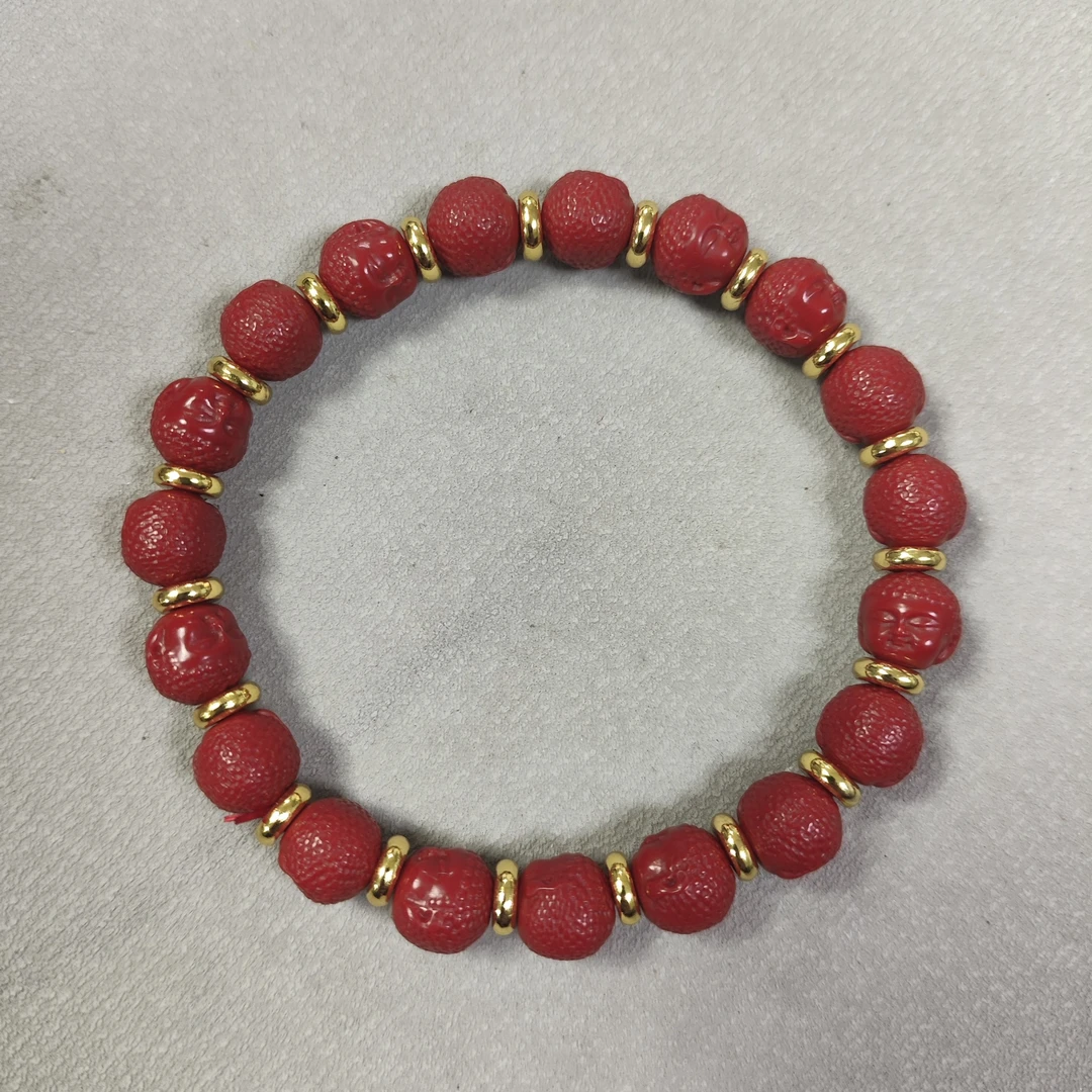 A304号红色佛头设计款手串项圈多样性