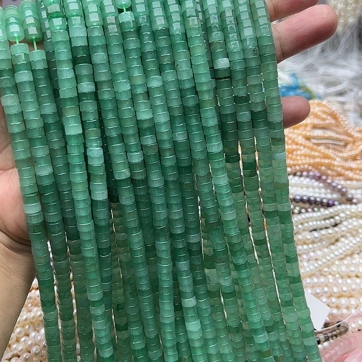 未镶嵌玛瑙/玉髓珠宝半成品一条6*3mm东陵玉直切