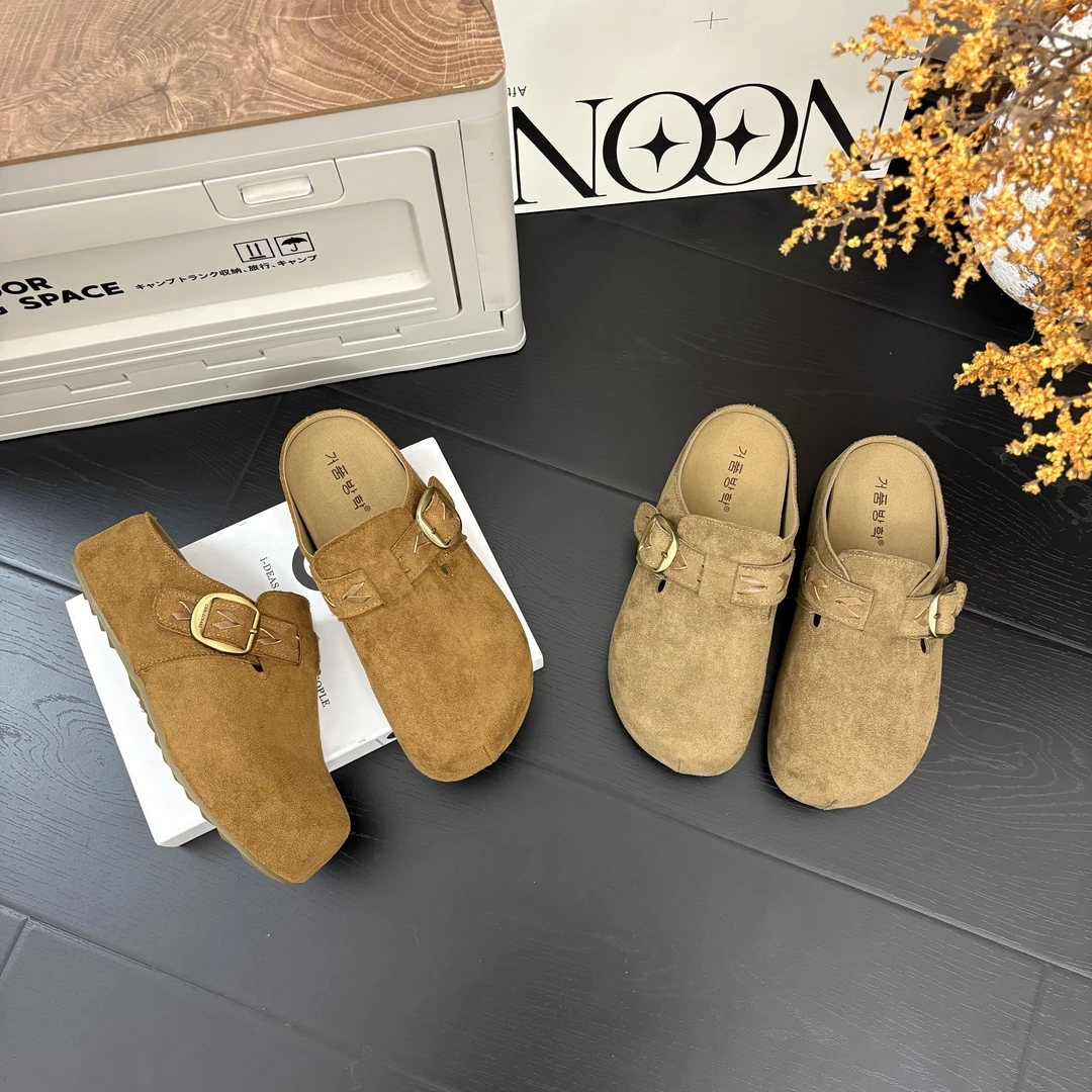 【三喜】‘5cm!!麦穗’厚底韩版卡皮巴拉包头拖鞋秋季百搭休闲穆勒拖