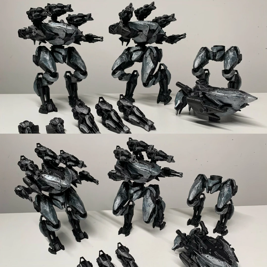 全可动 艾菲尔 机甲战队warrobots 泰坦 手办 模型 定制